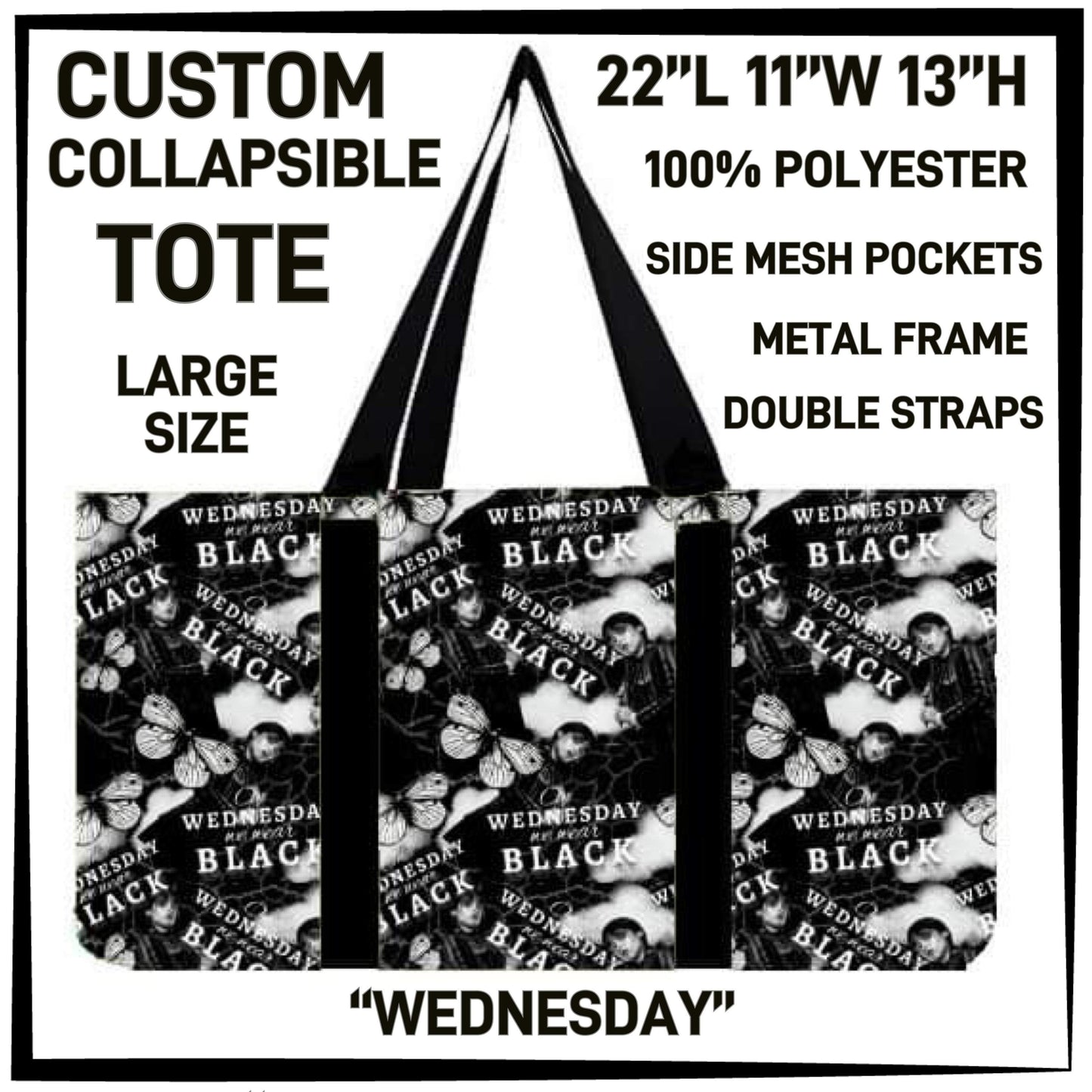 RTS - Wednesday Collapsible Tote