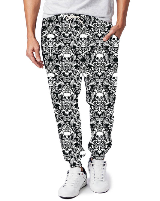 SKULL DAMASK LEGGINGS/JOGGERS