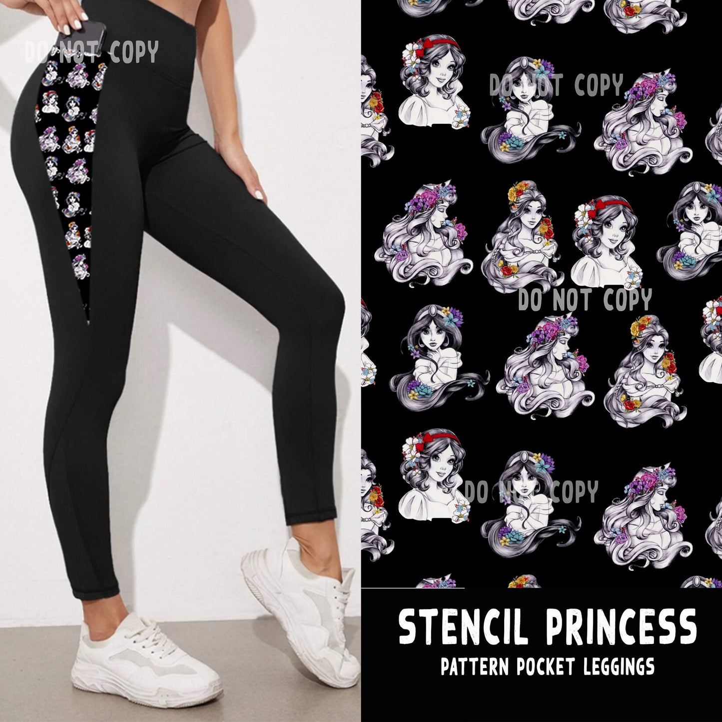 PATTERN POCKET FULL-STENCIL PRINCESS