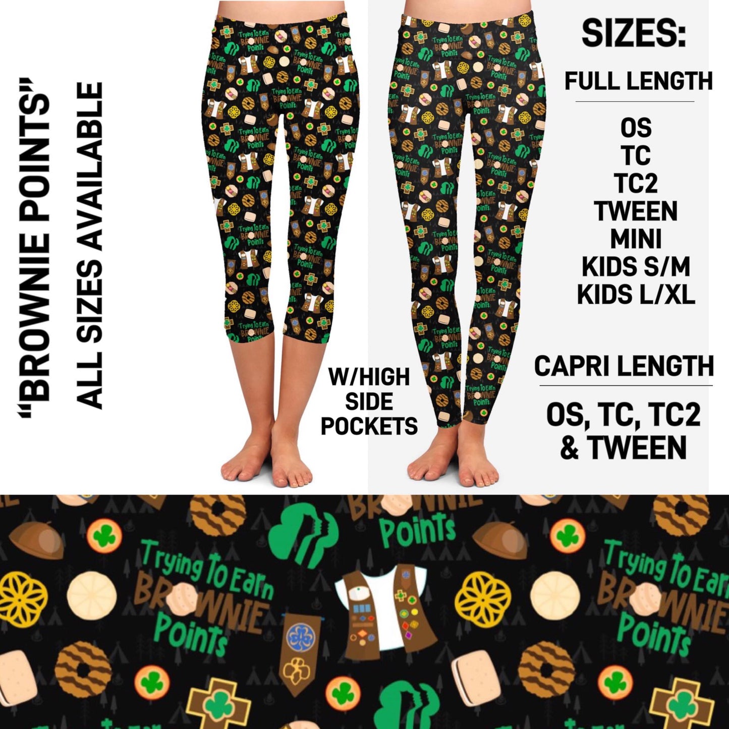 RTS - Brownie Points Leggings with Pockets