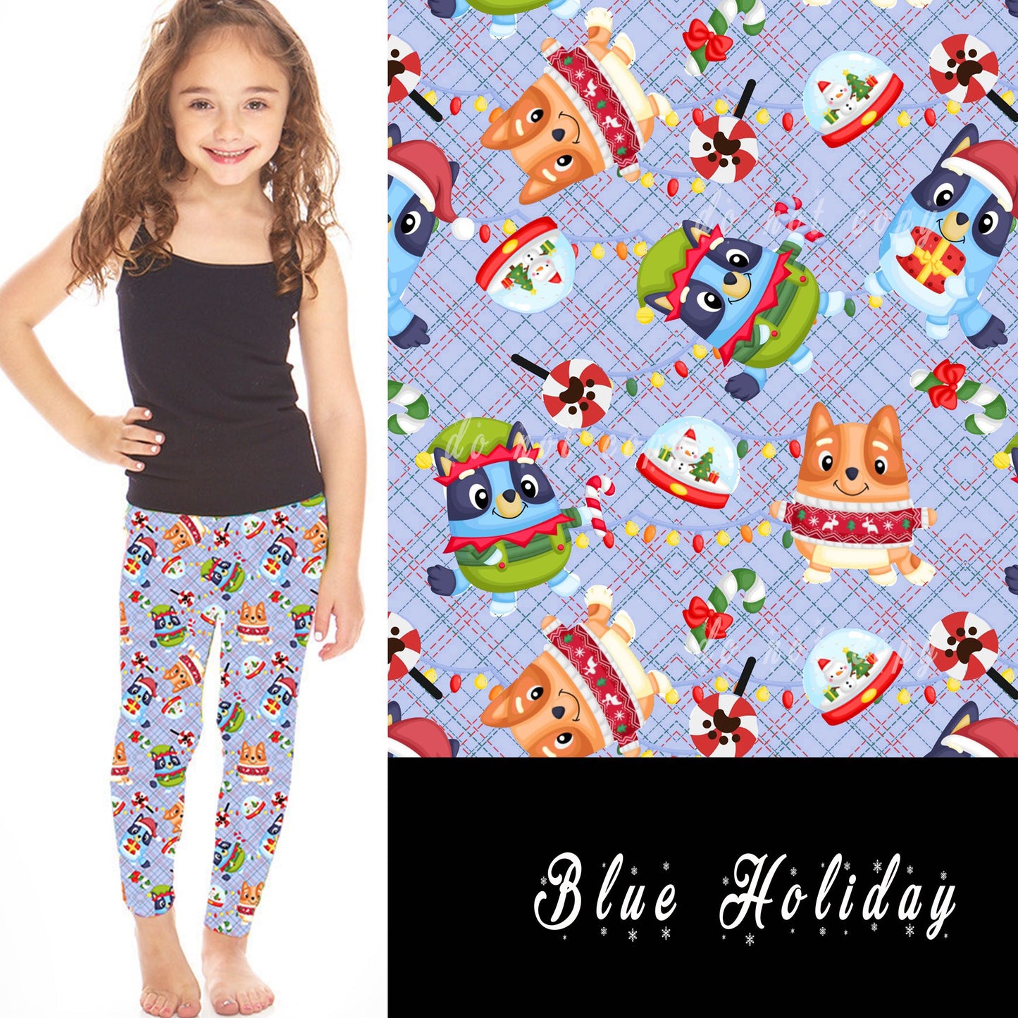 HOLIDAY BATCH 1- BLUE HOLIDAY LEGGINGS/JOGGERS