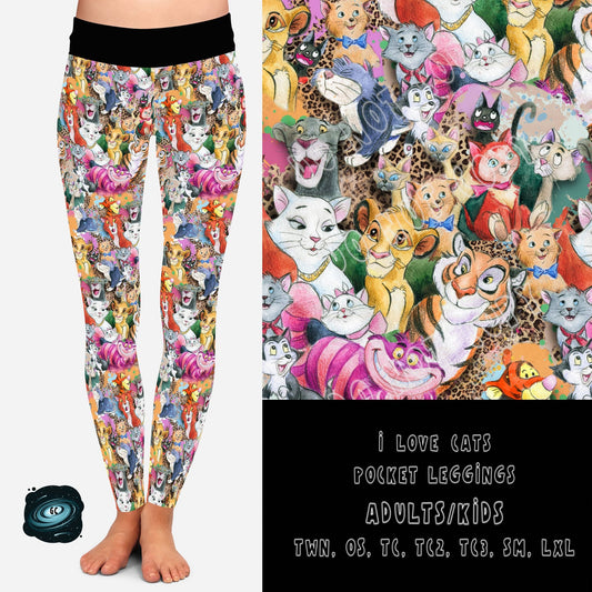 GOOD GUYS RUN- I LOVE CATS-LEGGING/JOGGER