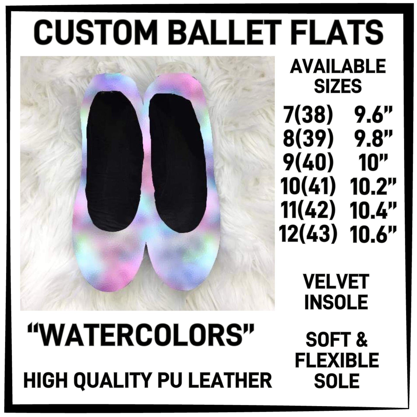 RTS - Watercolors Ballet Flats