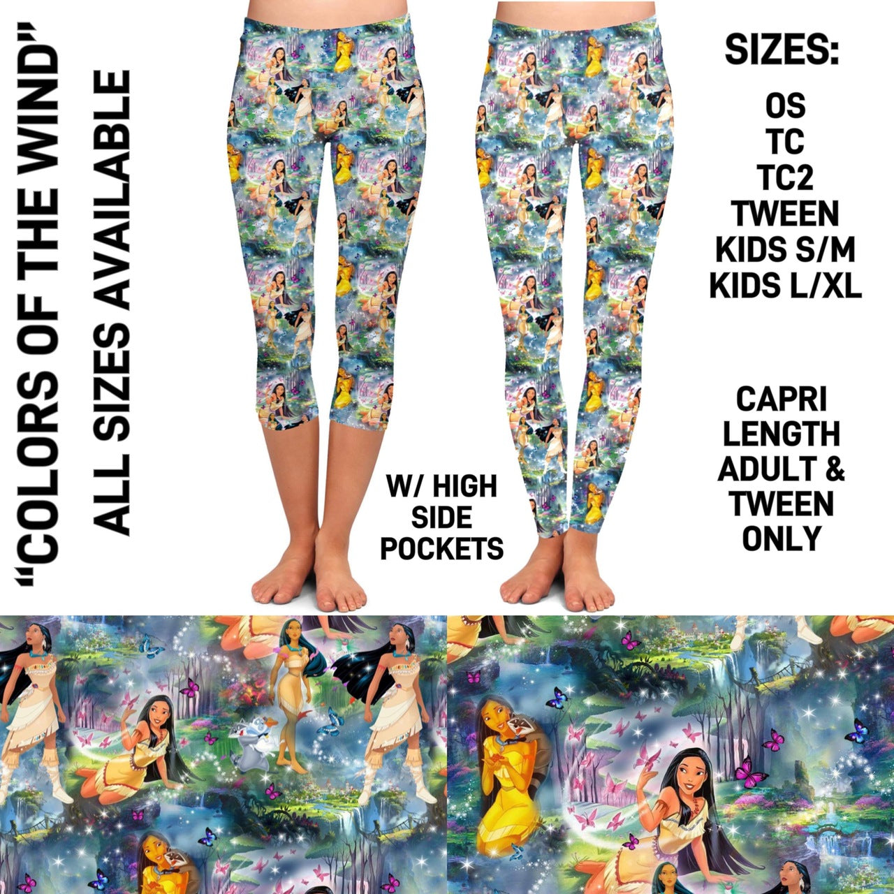 RTS - Colors of the Wind Leggings with Pockets