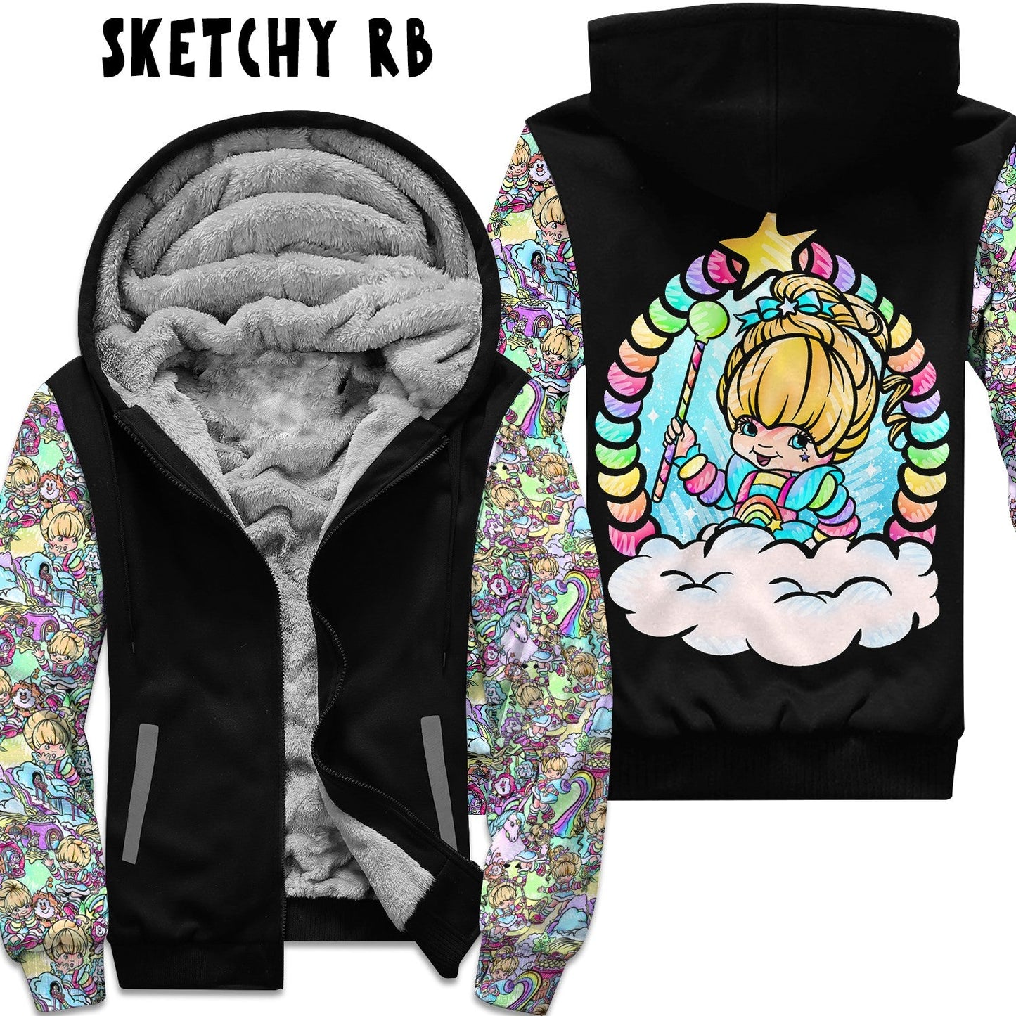 FLEECE JACKET RUN 22- SKETCHY RB