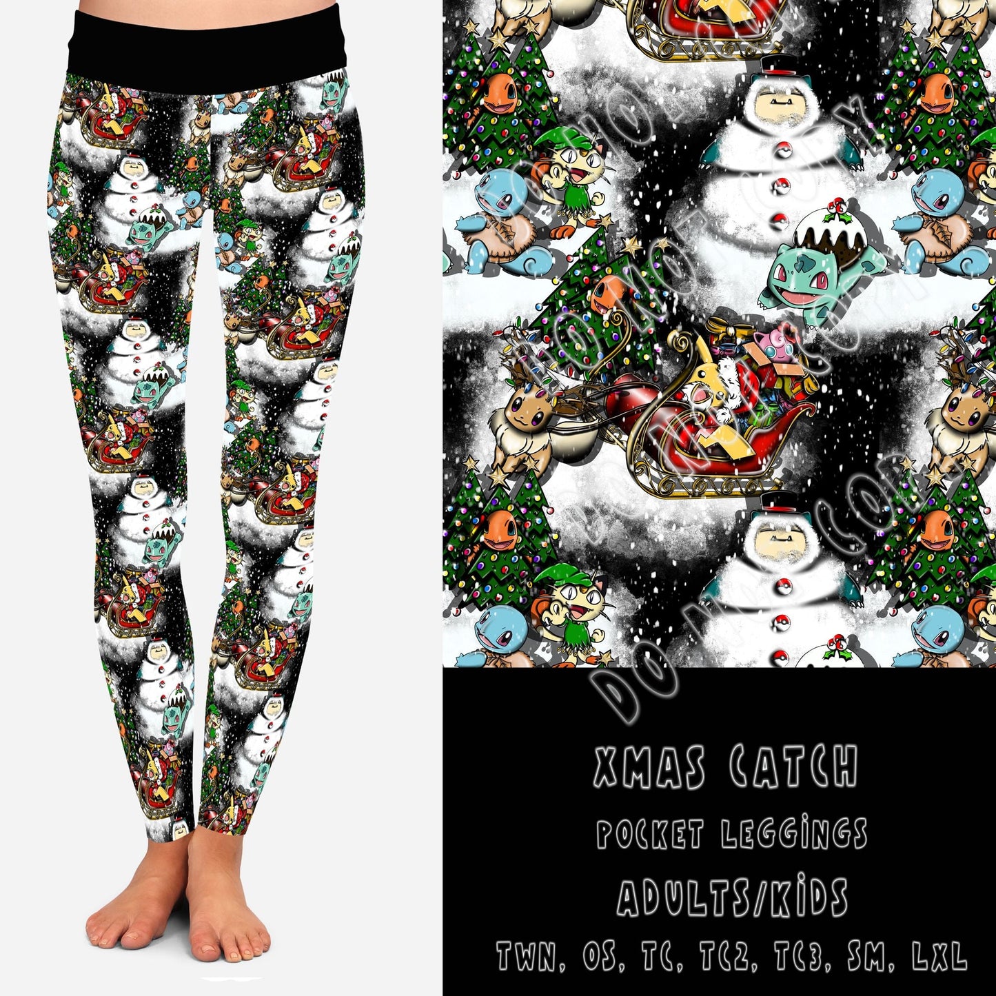 HOLIDAY BASH RUN- XMAS CATCH LEGGINGS/JOGGERS