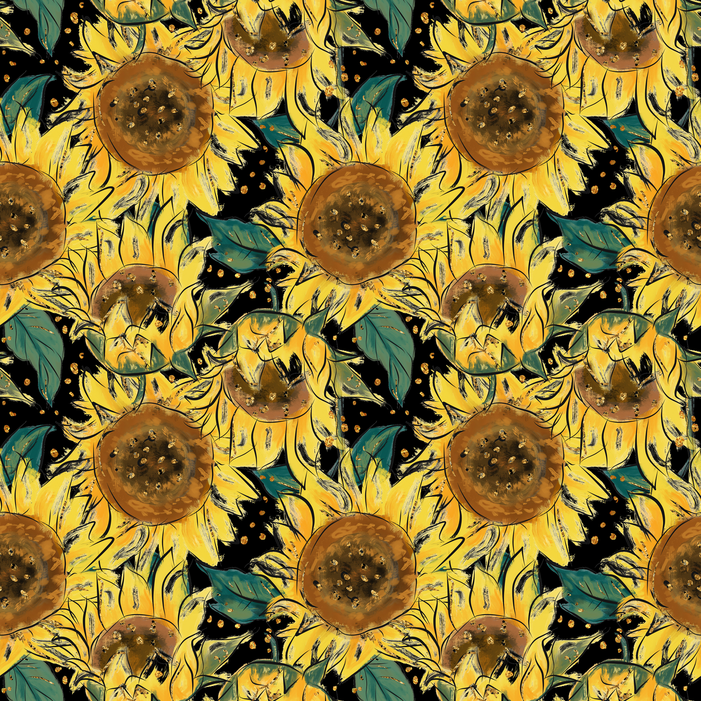 SUNFLOWERS- SHORT SLEEVE HOODED JACKET