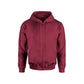 MAROON FRONT ZIP HOODIE