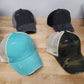 LIME/PINK/BLUE TYE DYE PONY TAIL HAT
