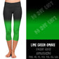 LIME GREEN OMBRE-CAPRI W/ POCKETS