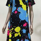 PAINT SPLATTER POCKET DRESS