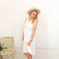 SOLID RUFFLE SUNDRESS