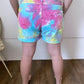 TIE DYE JEAN SHORTS