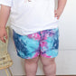 TIE DYE JEAN SHORTS