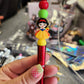 Snow Silicone Beaded Pen or Keychain