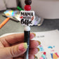 Mama Needs Coffee Silicone Beaded Pen or Keychain