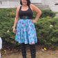SWING SKIRT RUN- FLORAL FLAMINGO