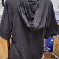 LC RUN- BLACK- SHORT SLEEVE HOODED JACKET