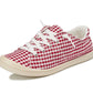 SUMMER SNEAKER -RED CHECKER