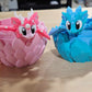 3D PRINTED PINK SAKURA DRAGON AND EGG