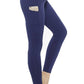 SOLID NAVY COMPRESSION LEGGINGS
