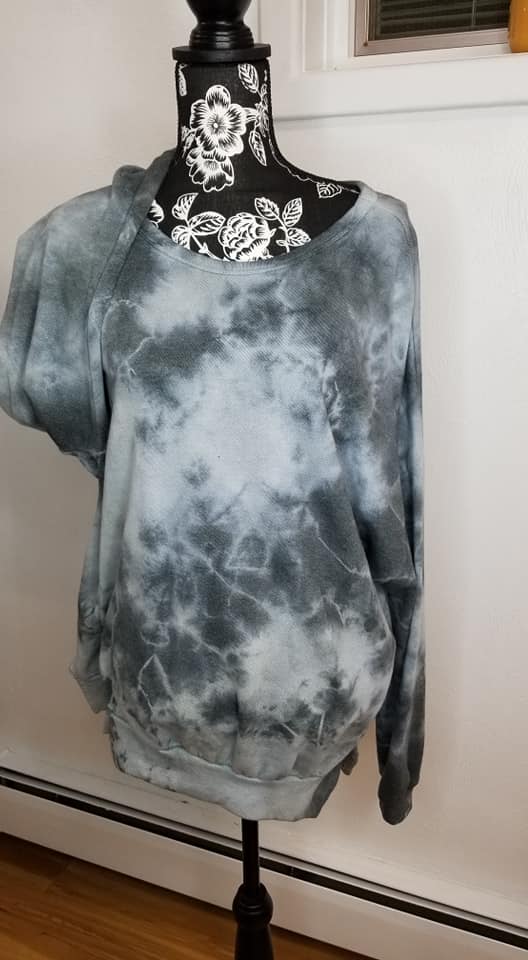 BLACK TYE DYE French Terry Sweatshirt