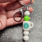 Basketball Mom Silicone Beaded Pen or Keychain