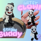 ARTSY CLOWN-3D PRINTED STRAW BUDDY
