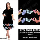 RITA SWING DRESS RUN-DIPPED BUTTERFLY