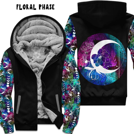 FLORAL PHASE FLEECE JACKET