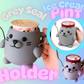 GREY SEAL- 3D PRINTED ICE CREAM PINT HOLDER