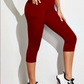 SPC RUN-MAROON- POCKET CAPRI- 2 OPTIONS