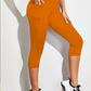 SPC RUN-BURNT ORANGE- POCKET CAPRI- 2 OPTIONS