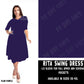 RITA SWING DRESS RUN-PLUM