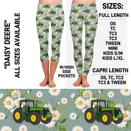 RTS - Daisy Deere Leggings & Capris with High Side Pockets