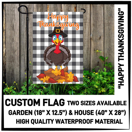 RTS - Happy Thanksgiving Custom Flag