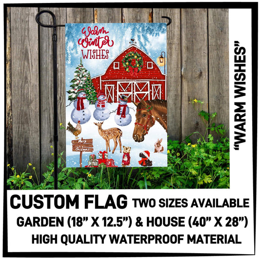 RTS - Warm Wishes Custom Flag