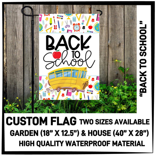 RTS - Back to School Custom Flag