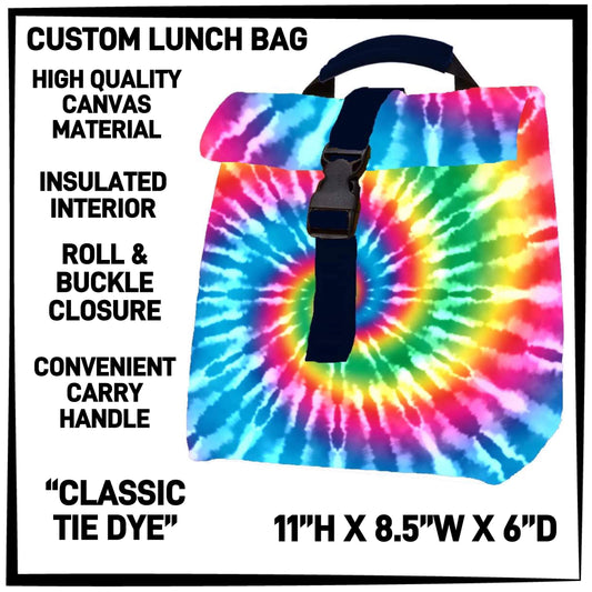 RTS - Classic Tie Dye Lunch Bag