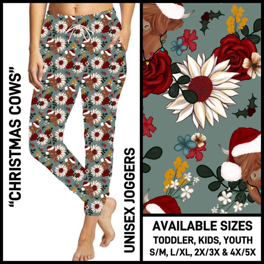 RTS - Christmas Cows Unisex Joggers