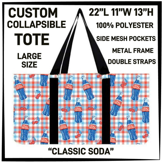 RTS - Classic Soda Collapsible Tote