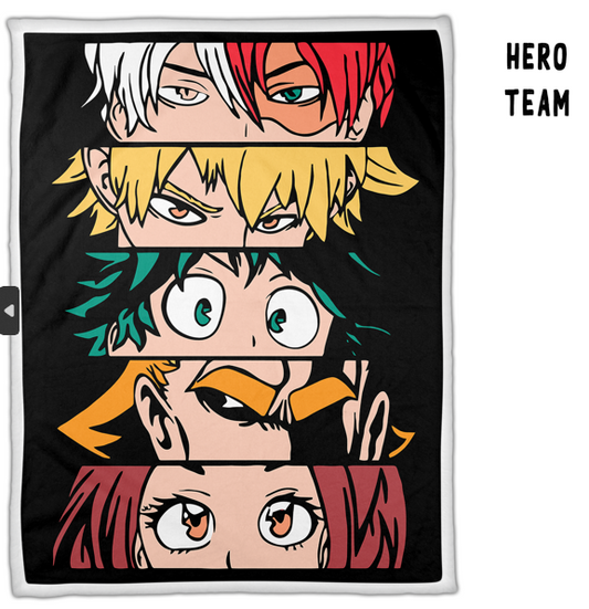 MINKY THROW BLANKET- HERO TEAM