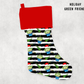 XMAS STOCKINGS-HOLIDAY GREEN FRIENDS