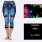 LEGGING JEAN RUN-RAINBOW SMOKE (ACTIVE BACK POCKETS)