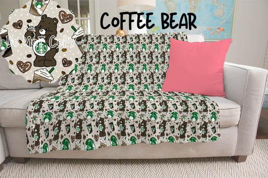 COFFEE BEAR- GIANT SHAREABLE THROW BLANKETS