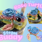PASTEL ROSE TURTLE-3D PRINTED STRAW BUDDY