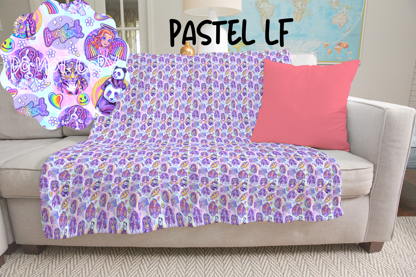 PASTEL LF - GIANT SHAREABLE THROW BLANKETS
