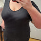 SOLID BLACK-V-NECK TUNIC