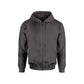 CHARCOAL GREY FRONT ZIP HOODIE