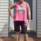 LACE DIPPED SOLID BLACK BERMUDA SHORTS